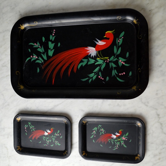 Vintage Other - 1950s Vintage Serving Trays